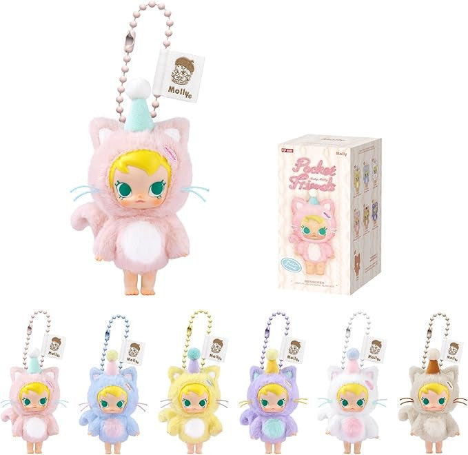 POP MART Baby Molly Pocket Friends Series-Vinyl Plush Pendant Blind Box