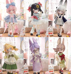 6Pcs Inedible Doll Moon Jumping Time 4.8In Bjd Dolls Action Figure