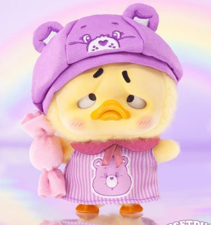Pocket Upsetduck Share Bear Be Rainbow Duck 5.9In Plush Pendant In Stock Gift