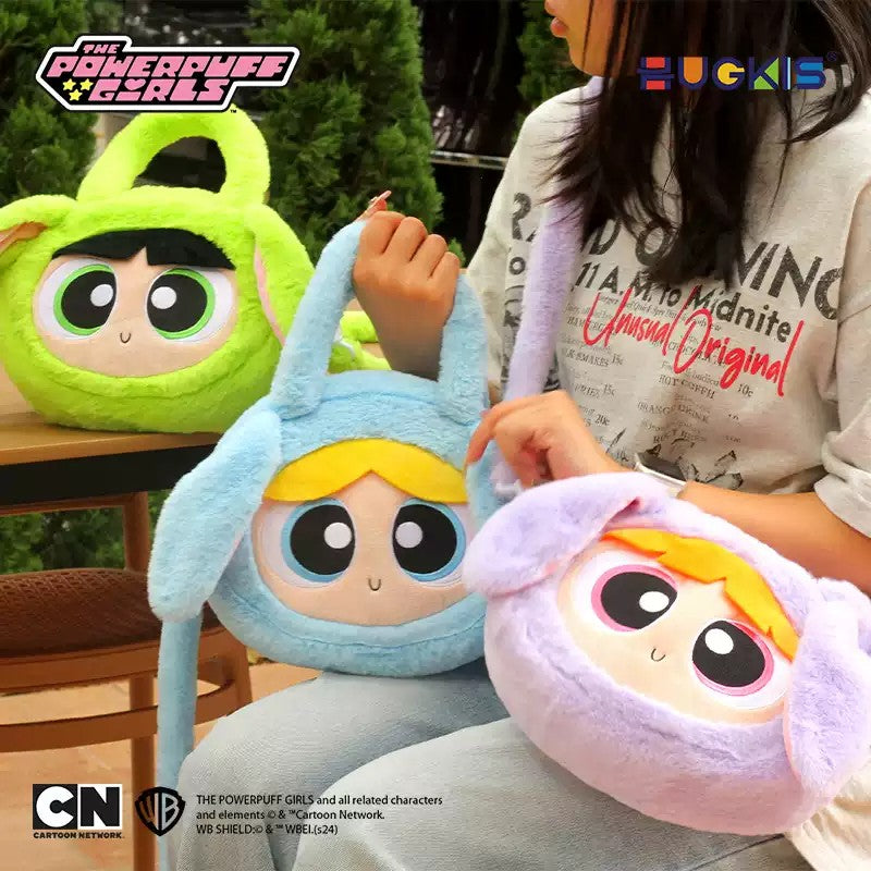 Hugkis Powerpuff Blossom Bubbles Buttercup 10.6In Cross Body Anime Goods Gift
