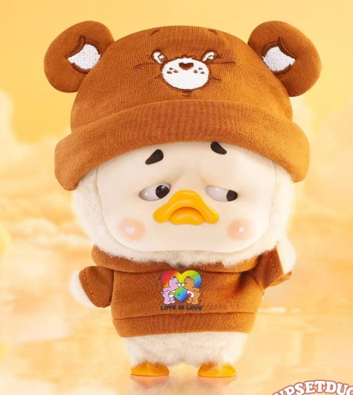 Pocket Upsetduck Tenderheart Bear Be Rainbow Duck 5.9In Plush Pendant In Stock