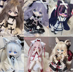 6Pcs Meki Fluffy Goodnight 24cm/9.4In Bjd Dressable Lovely Action Figures Gift