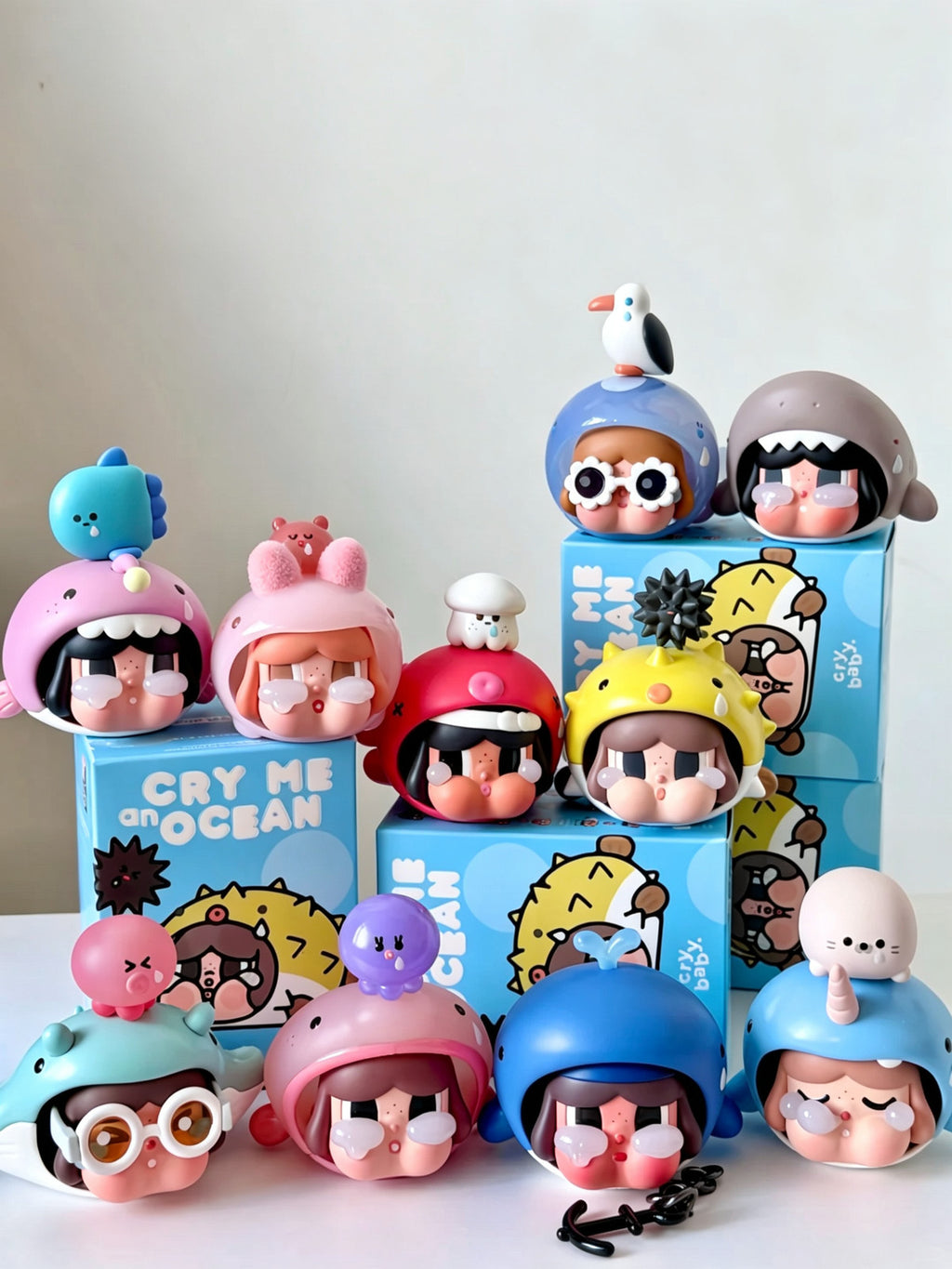 POP MART CRYBABY Cry Me an Ocean Series Figures 2.36-3.94inches Authentic