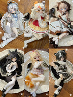 6Pcs Lunar Lore Miao Cat 16.2cm/6.3In Bjd Dressable Lovely Action Figures Gift