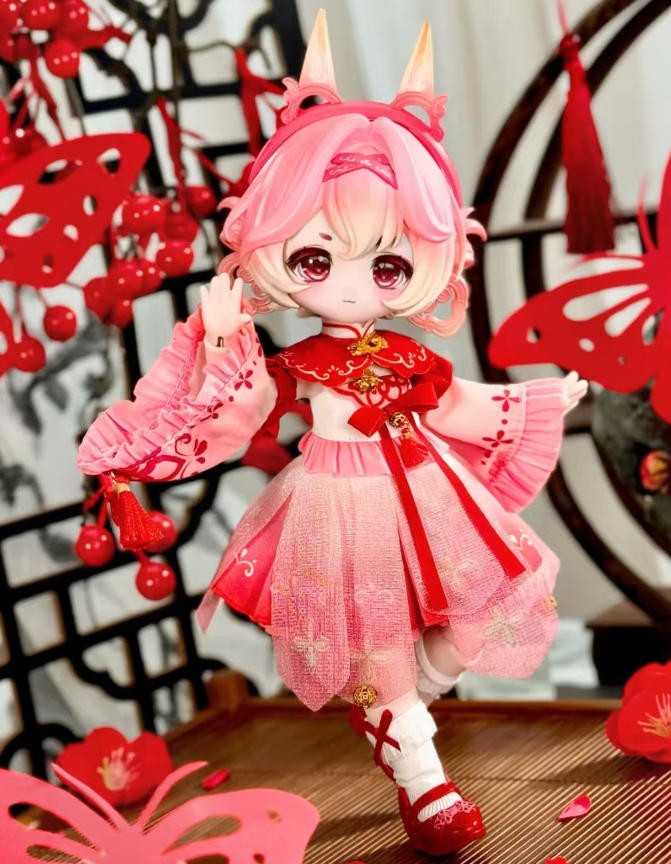 Come4Free Jian zhi Lantern Festival Celebration Bjd Lovely Action Figure Gift