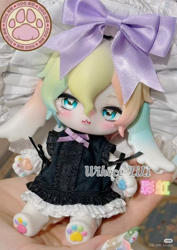Mmdoll Ufdoll Wihcce Lili Rainbow Ver Rabbit Limited Bjd Hang Card Action Figure