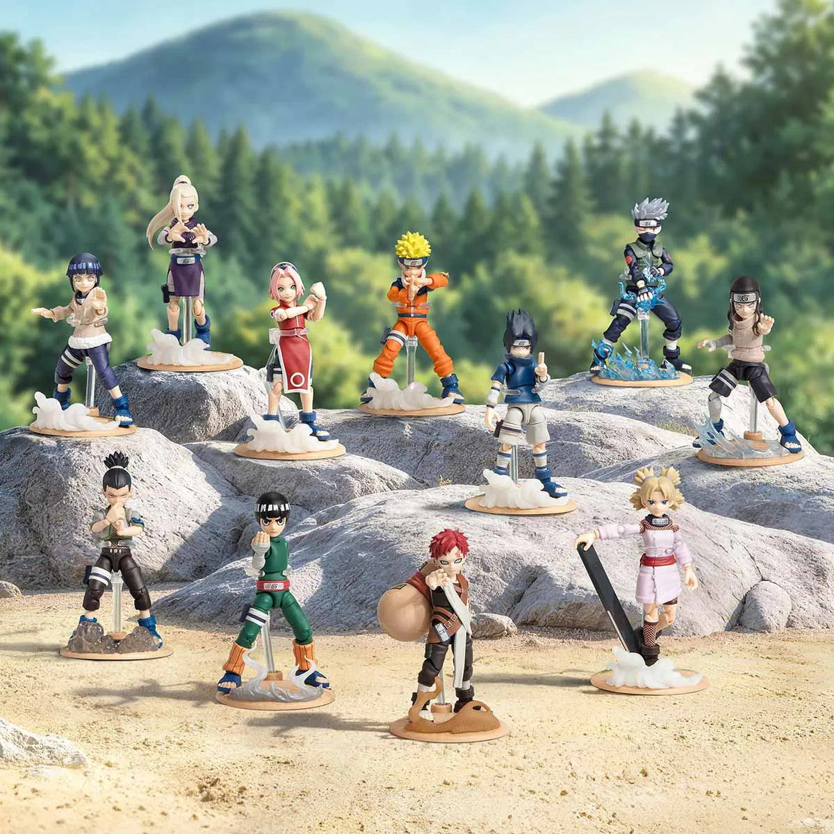 POP MART POP Action Classic NARUTO-Chunin NAME Exam Arc Series Figures Authentic