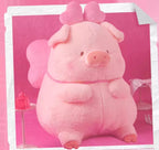 Lulu The Piggy Pink Life Seriess with Bowknot 16.1In Big Size Lovely