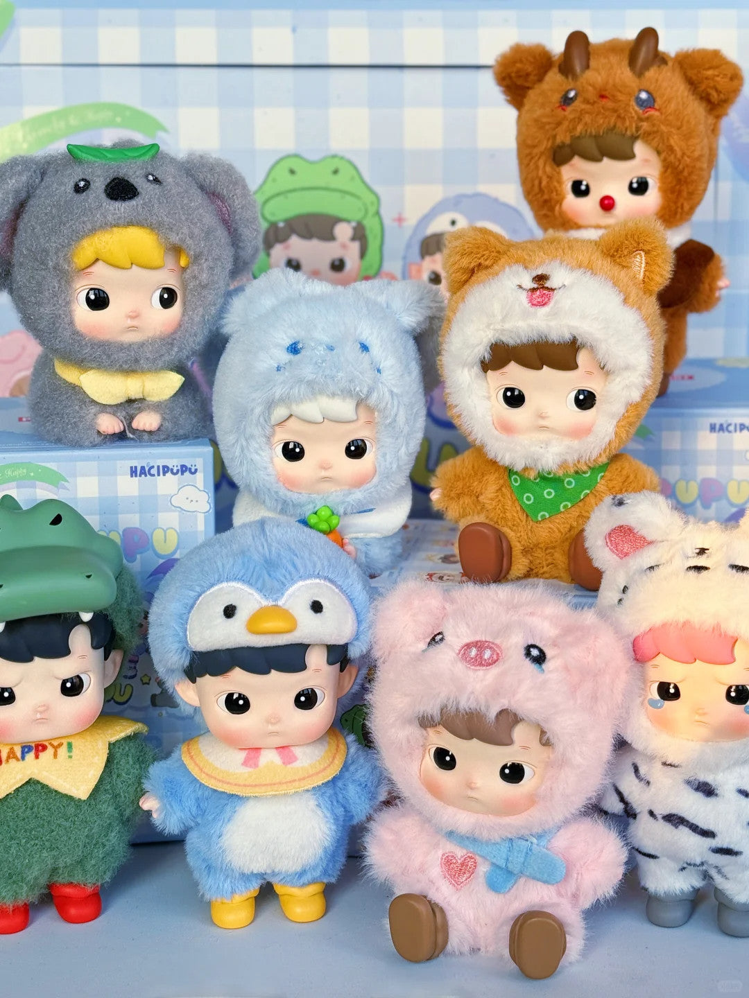 POP MART HACIPUPU Snuggle With You Series Figures 3.15-4.72inches Authentic