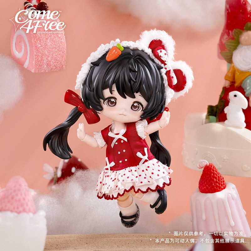 Come4Free Fufu Rong Red Velvet Rice Cake Dream Puff 5.1~5.5In Bjd Dressable Doll
