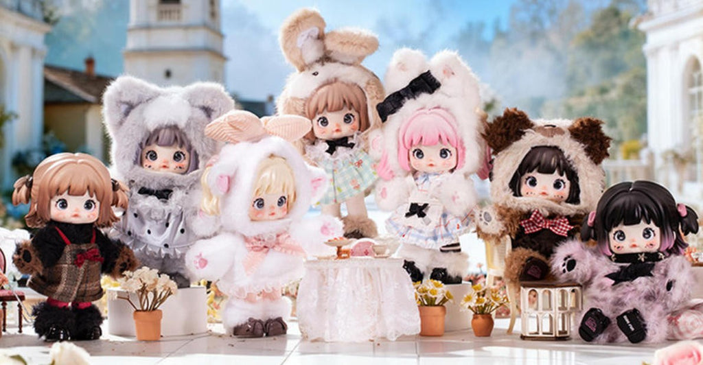 6Pcs Nommi Forest Kingdom Animal 9.8" Plush Pendants Action Figure Gift In Stock