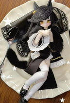 Lunar Lore Ankh Black Cat Miao 16.2cm/6.3In Bjd Dressable Action Figure Gift
