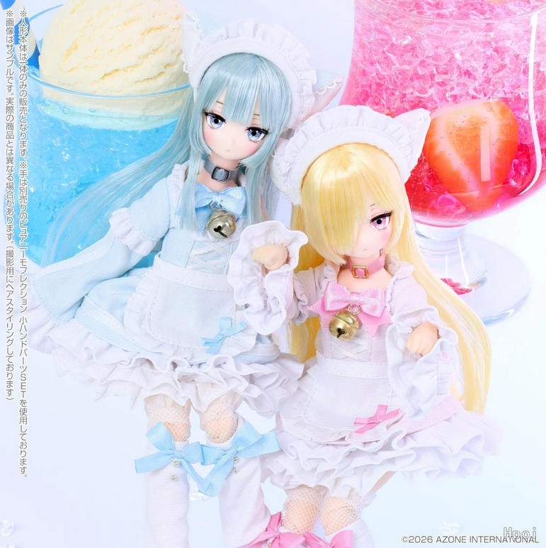 Pre-Sale Azone Pop’N Soda Maid Strawberry Sweet Blue Soda 8.4In 1/6 Bjd Full Set