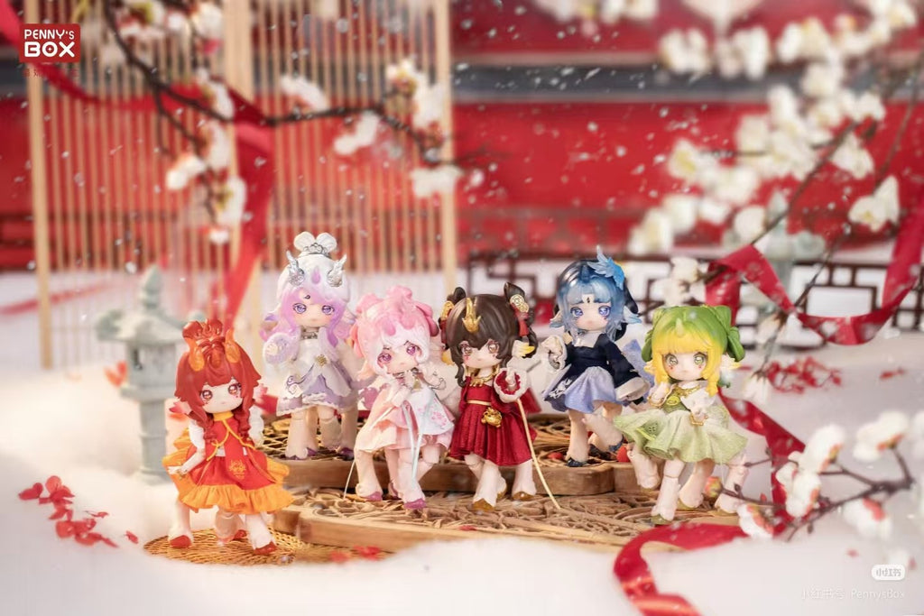 6Pcs Penny's Box Spirit Beast Collection 5.9In Bjd Dolls Action Figures In Stock