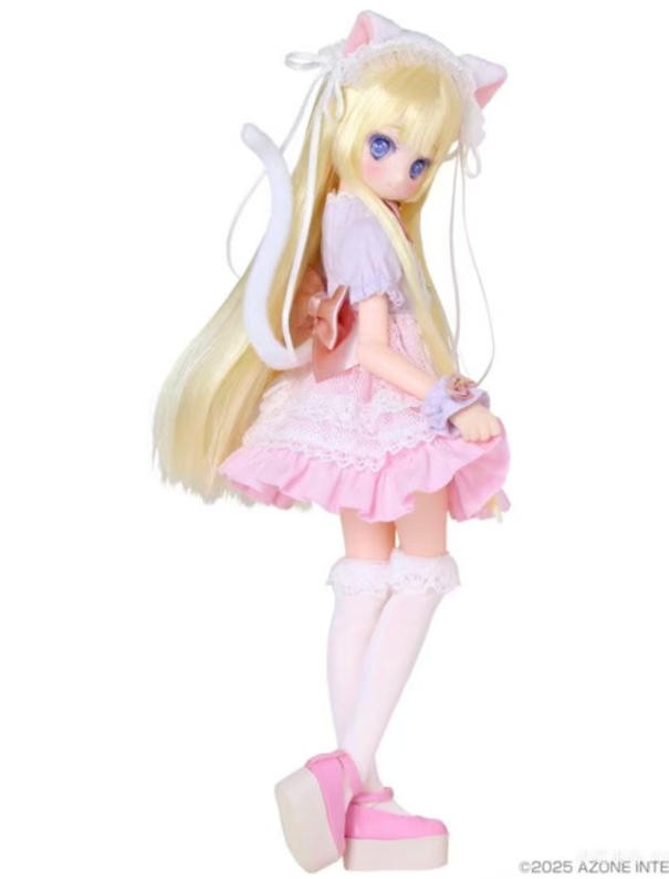 Azone Dreamin Mebae A Gift From M.k Black White Cat 21cm/8.2In 1/6 Full Set Gift