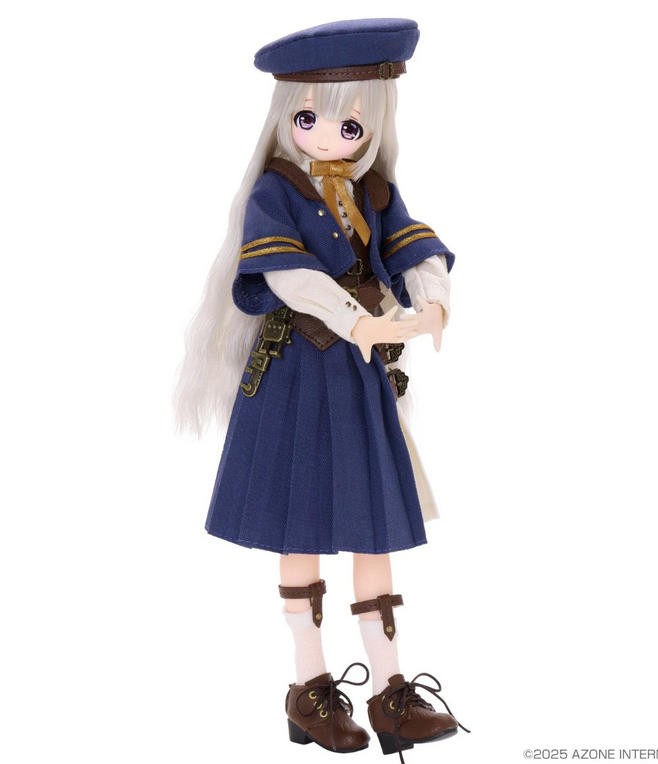 Azone Alvastaria Torte Dreaming Atelier Brown Silver Hair Uniform 8.4In 1/6 Bjd