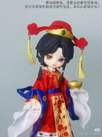 6Pcs Ta Feng Yin 18.5m/7.2in Bjd Dolls Dressable Action Figures Official Gift