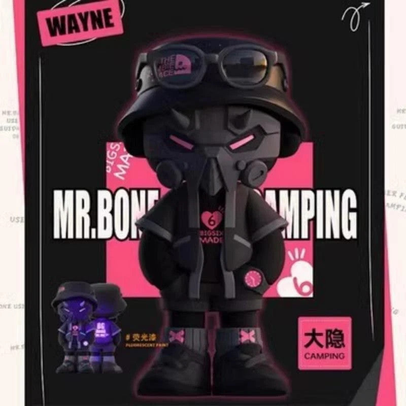 MYTOYS MR.BONE Camping Series 4 Confirmed Blind Box Figure Designer Gift Toy HOT