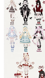 Saturday Girls Cutie Series 20.1cm/7.9In Bjd 1/6 Dressable Action Figure Gift