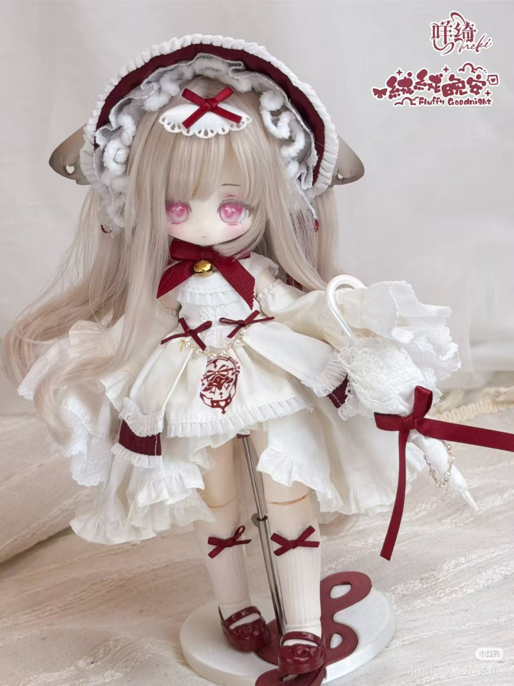 Pre-Sale Meki Fluffy Goodnight WuZei XinRong Bjd Lovely Dressable Hang Card Gift