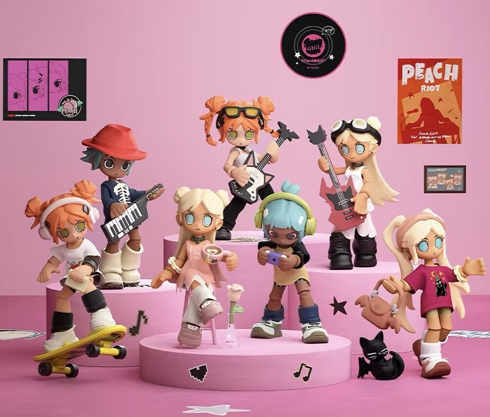 Authentic Peach Riot Carry The Music Series Confirmed Brick Keychain Blind Box
