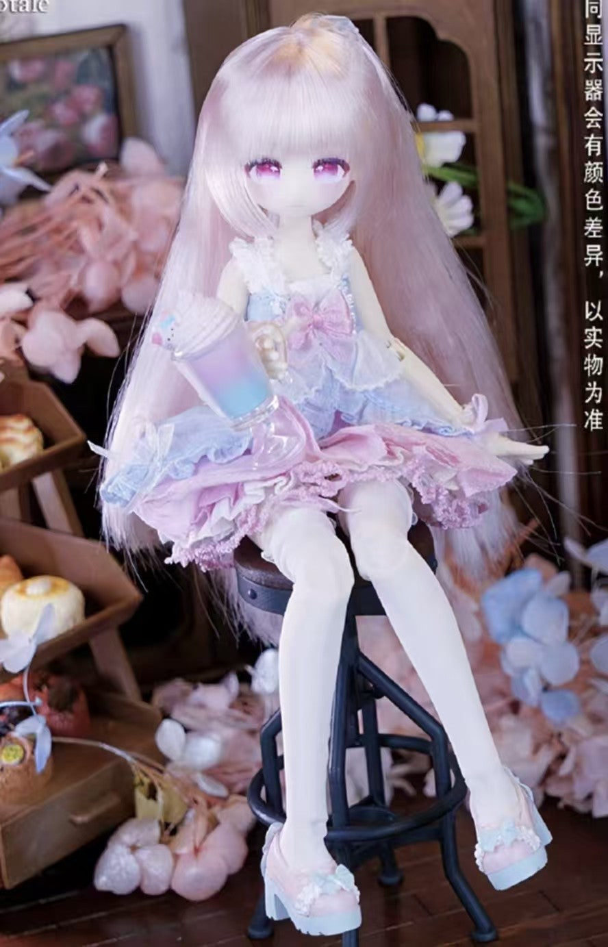 Momotale Rose Sea Salt Milk Tea 8.6In Bjd Dressable Action Figure Gift In Stock
