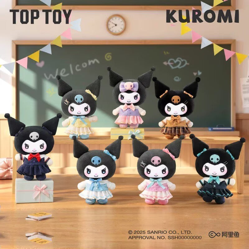 TOP TOY KUROMI School Life Plush Pendant Series Blind Box Figure Toy