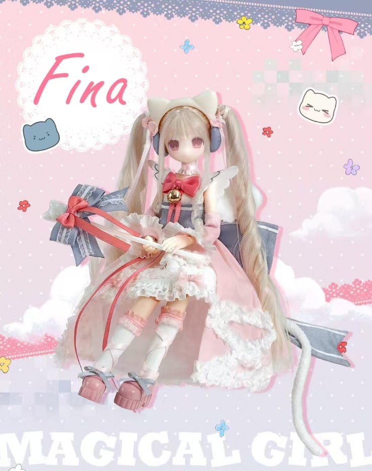 Magical Girl Nyako Special Secret Bjd 8.6in Dressable Cute Action Figure Gift