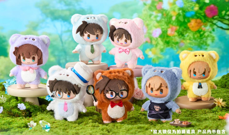 Detective Conan Kudou Shinichi Bear Cos 5.9" Plush Doll Action Figure Anime Doll