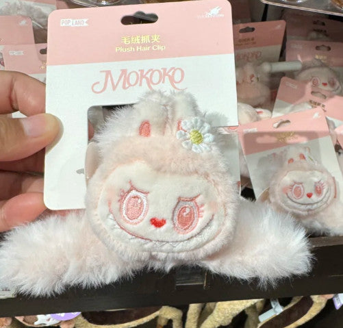 POP MART THE MONSTERS LABUBU MOKOKO Classic Plush Hair Clip Cute 8*13.8CM