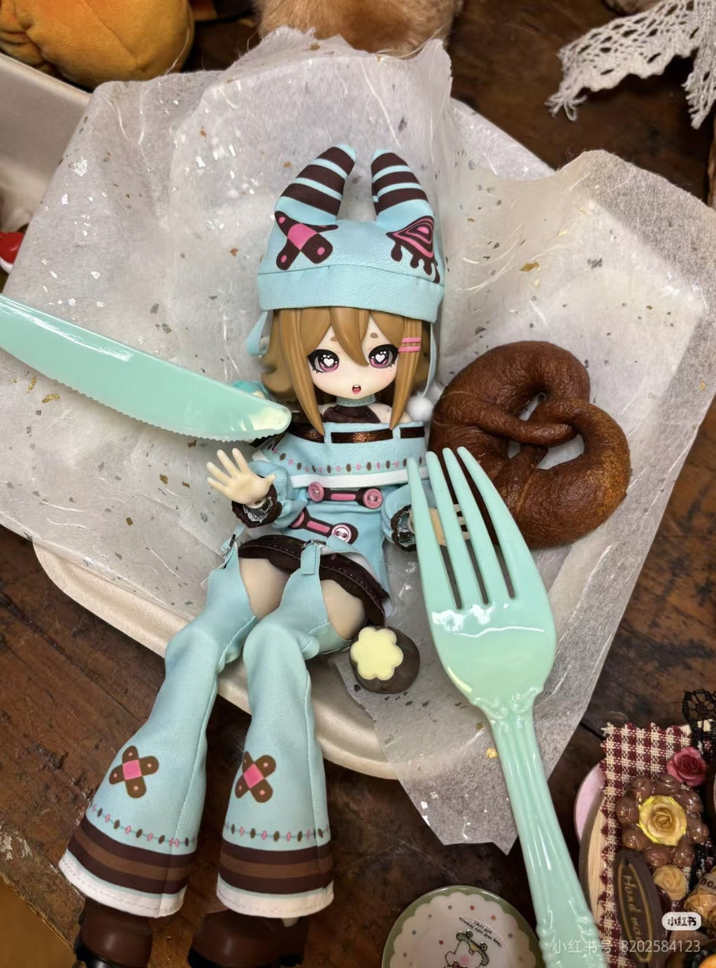 Whirly Radio Waves Cookies Wu 25.6cm/10In Bjd Doll Dressable Action Figure Gift