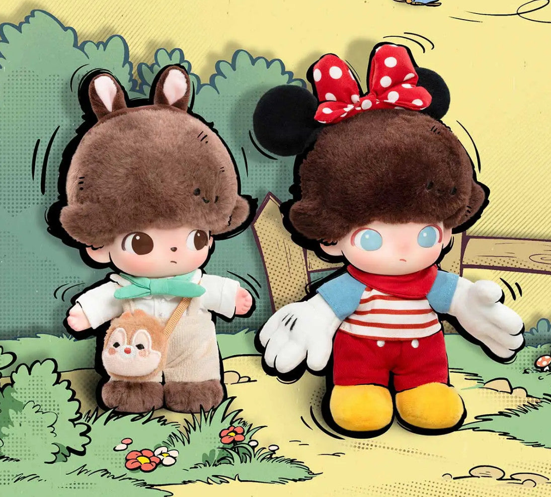 POP MART DIMOO WORLD × DISNEY Series-Vinyl Plush Keychain Blind Box Authentic