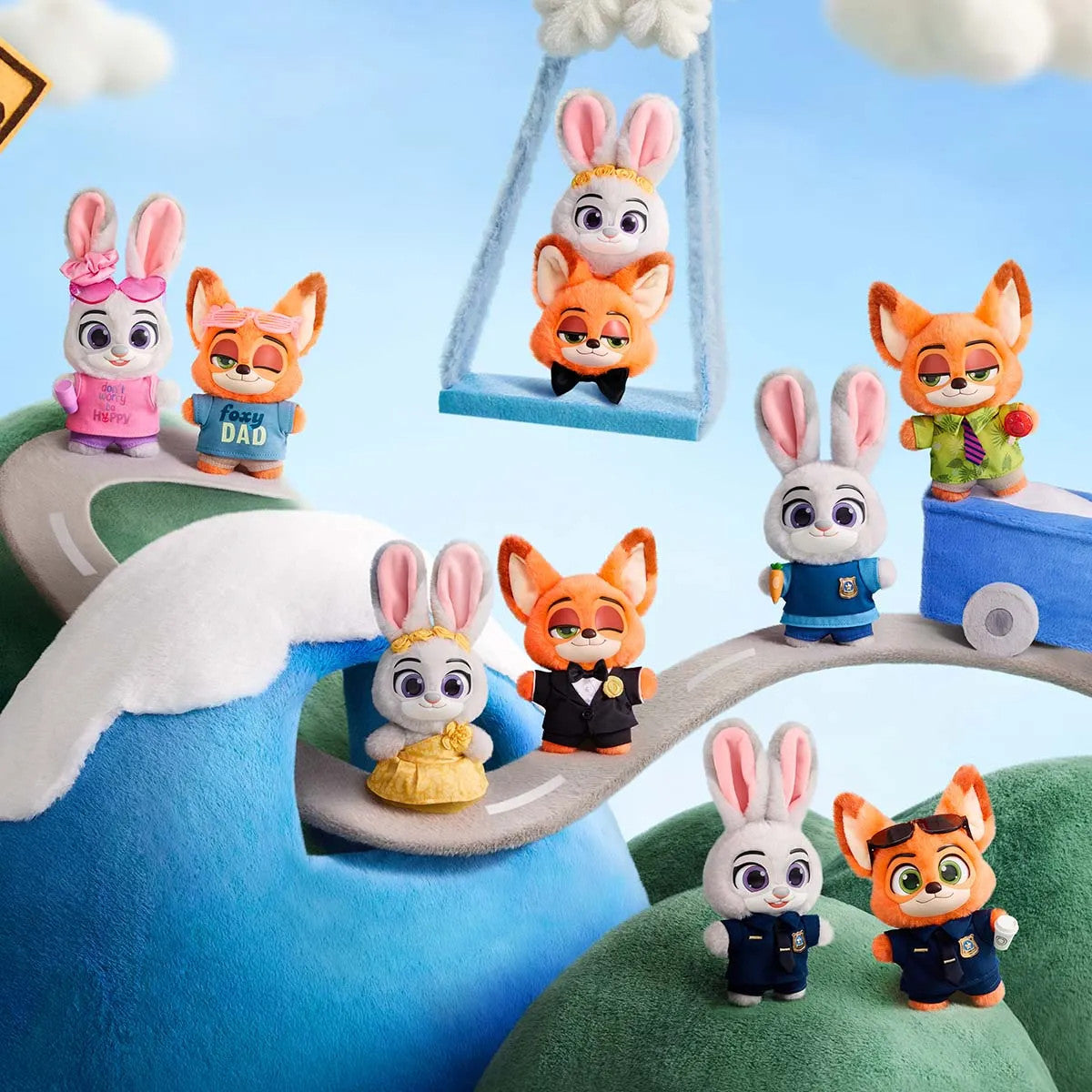 POP MART Zootopia Ace Duo Series Plush Pendant Confirmed Authentic Hot Toy Gift