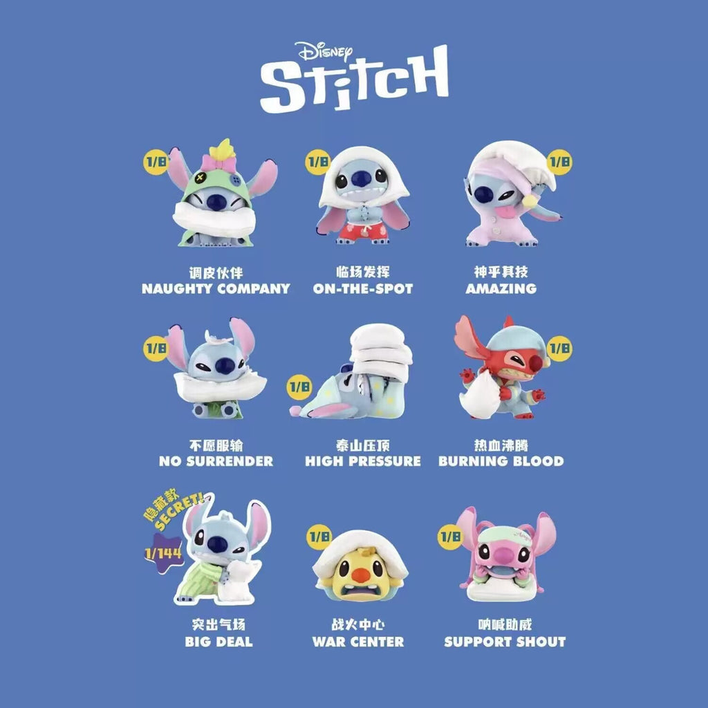 MINISO Disney Stitch Pillow Fight Series Confirmed Blind Box Figure Toys Gift