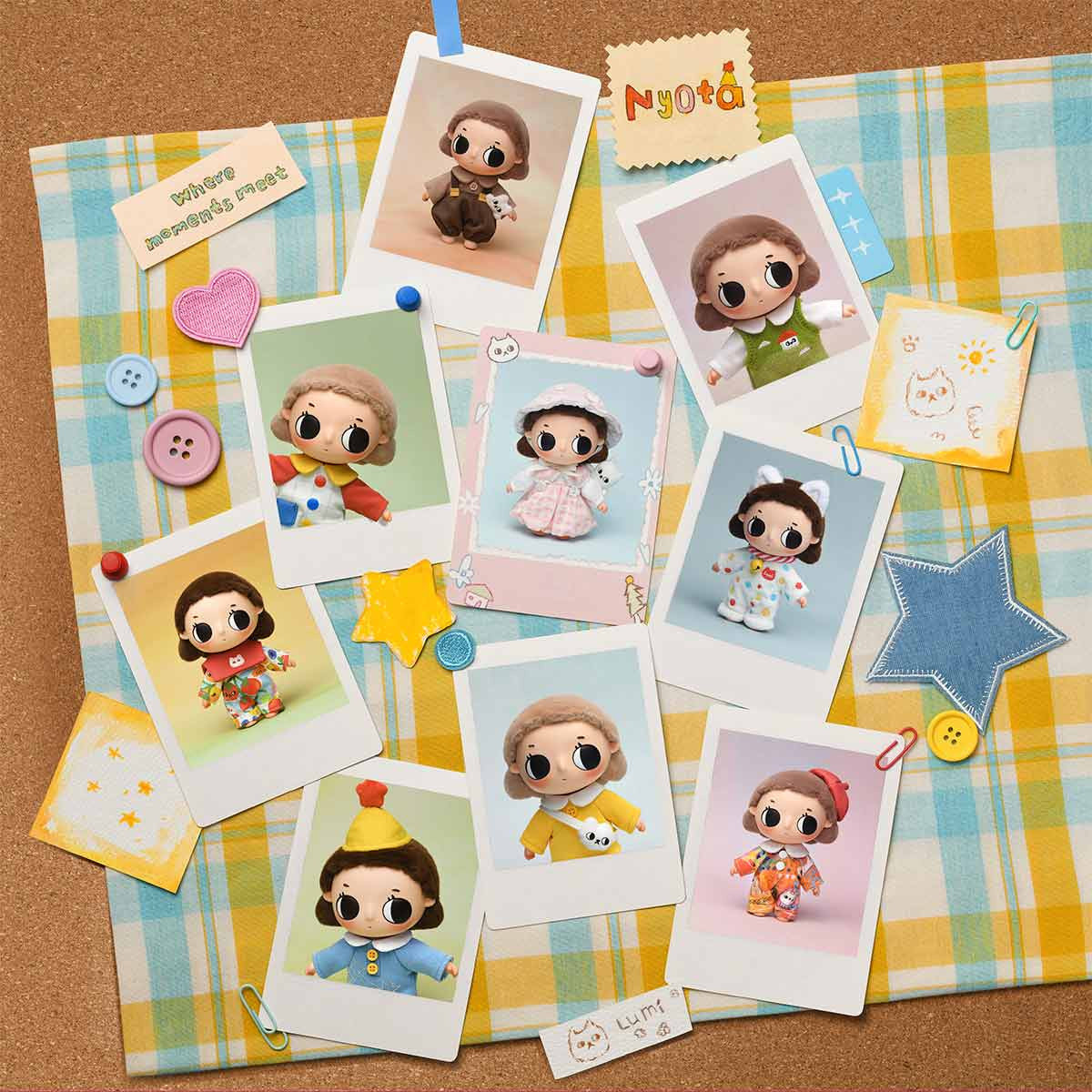 POP MART Nyota Where Moments Meet Series Plush Doll 5.91-6.69inches Authentic