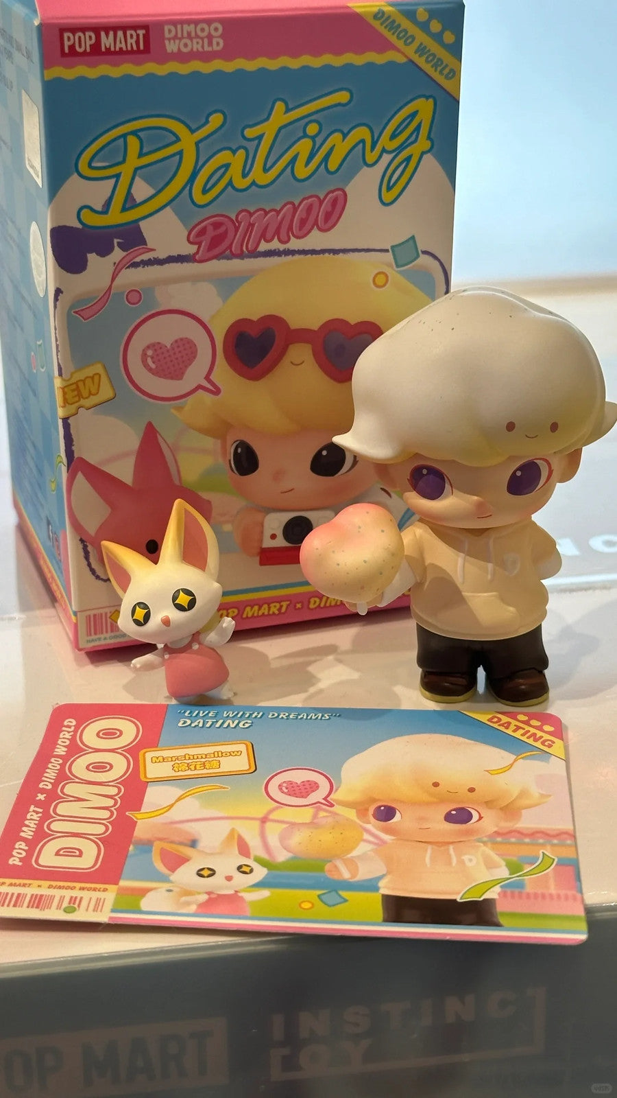 POP MART Dimoo Pets Vacation Series Confirmed Blind Box Figure Hot Toys Kid Gift