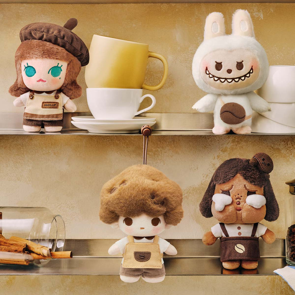 POP MART POP BEAN Coffee Factory Series-Plush Pendant 4.92-6.26inches Authentic