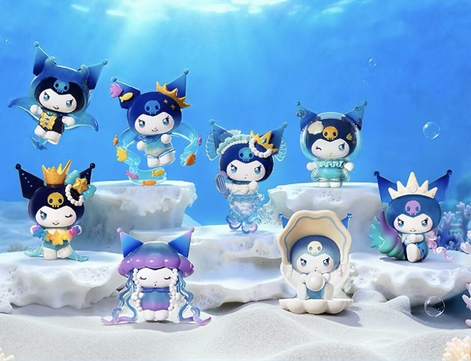 A Set Of 8pcs Top Toy Kuromi Deep Sea Mystery Series Blind Box Figure New