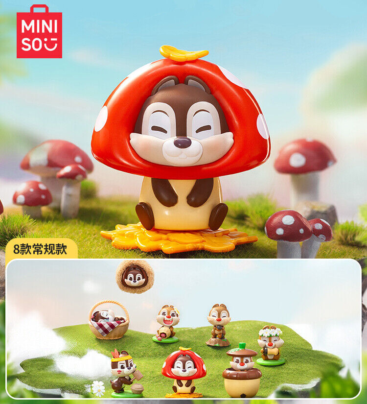 MINISO Disney Chip and Dale Chestnut Fight Series Blind Box Figure Toy ..