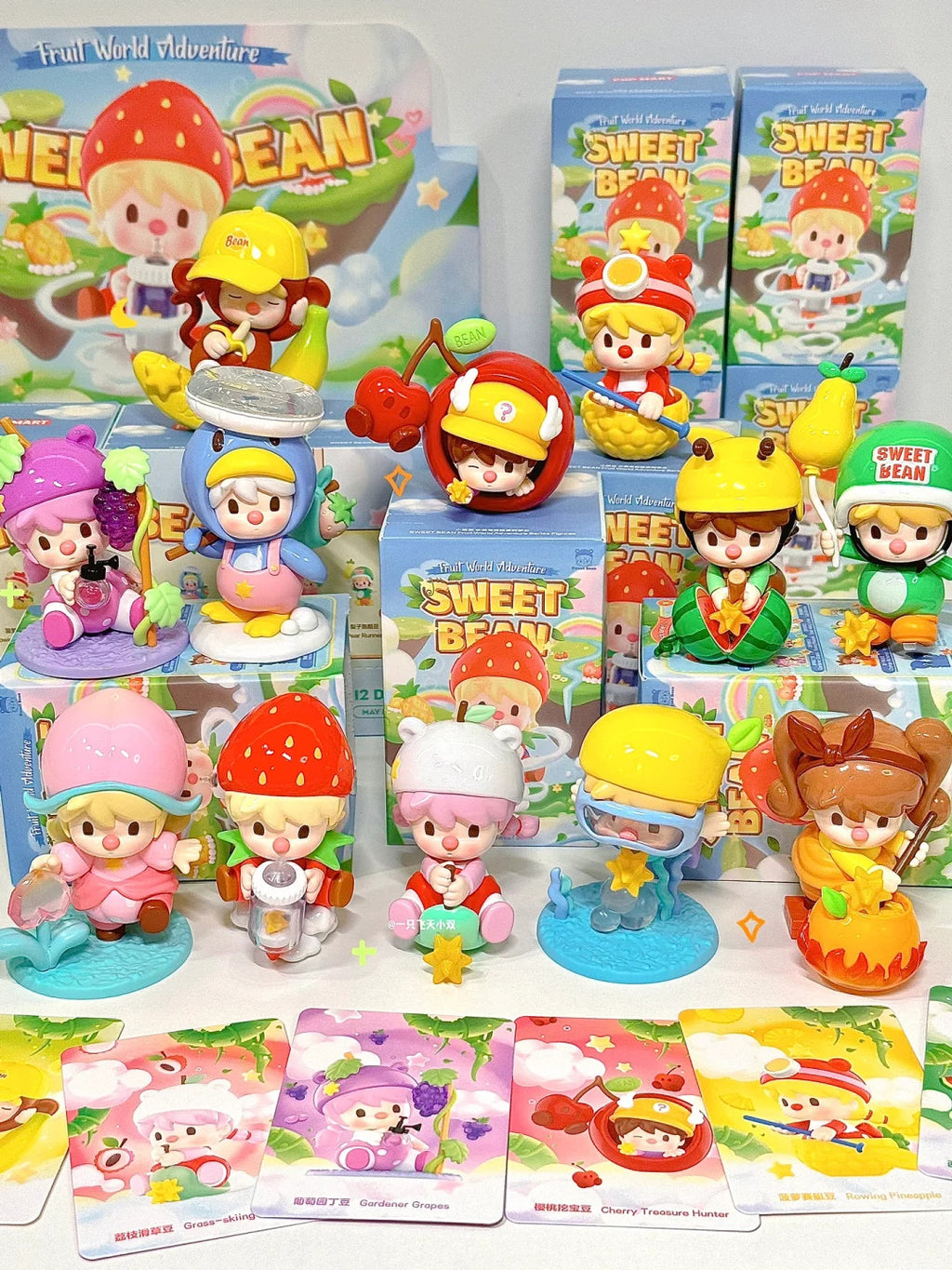 POP MART Sweet Bean Fruit World Adventure Series Blind Box Confirmed Figure Toys