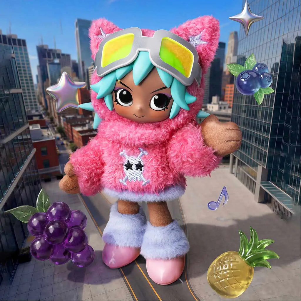 POP MART Peach Riot Fruit Punch Series Plush Doll Pendant 6.22inches Authentic