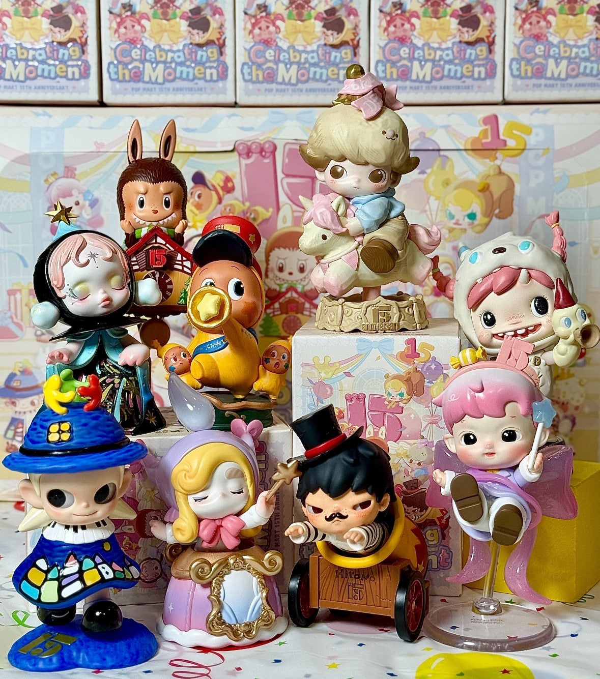 Celebrating The Moment 15th Anniversary Series Blind Box Figures Hot Cute Toy