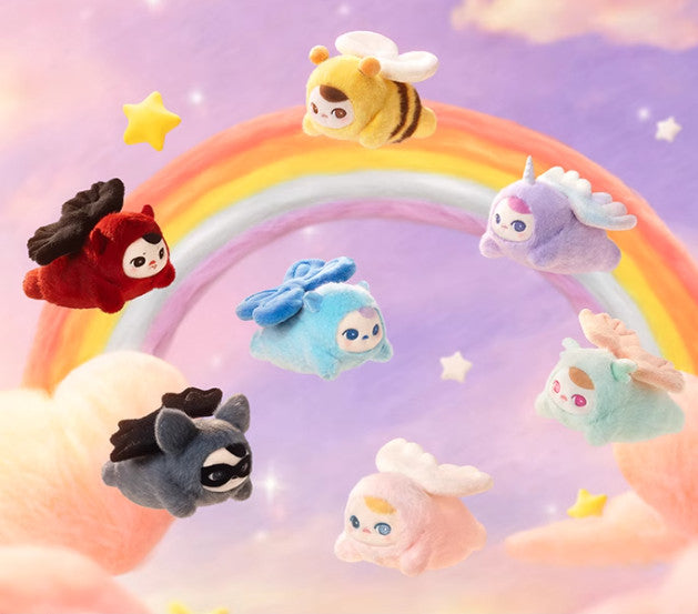 Authentic PUCKY Beanie Babies Flying Series Plush Pandent Blind box Figures Toy