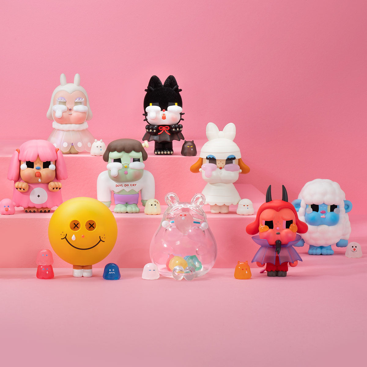 POP MART CRYBABY Monster's Tears Series 2.7-3.7 inches  Authentic Hot Toy Gift