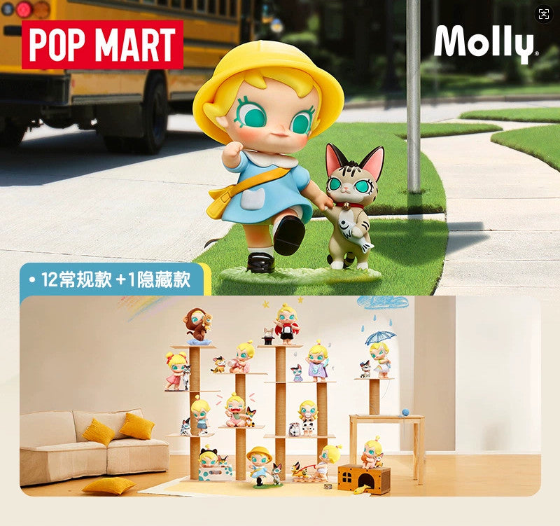 POP MART Molly & Tabby Series Figures Blind Box Confirmed 2.76-3.54inches