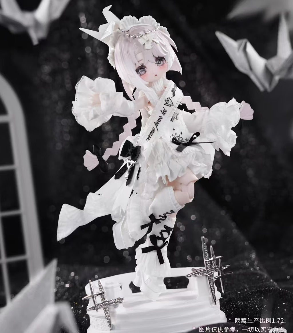 Come4Free Minty Paper Crane Qihe Secret Childhood Memory Bjd Cute Action Figure