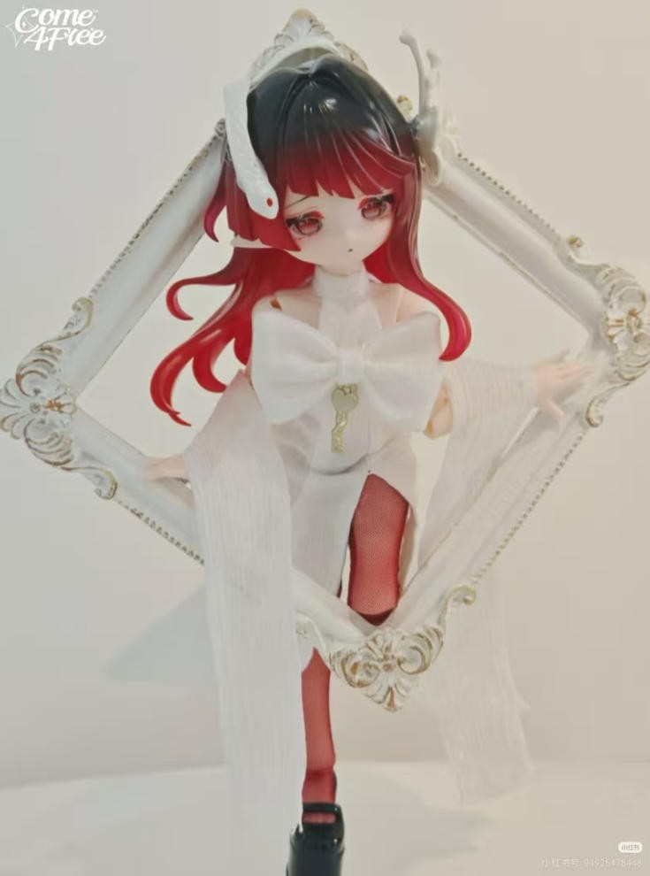 Come4Free Snake Lu Bina Sea Gems 15.8cm/6.2In Bjd Dressable Action Figure Gift