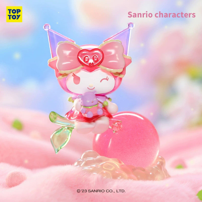 TOPTOY Sanrio Kuromi Genki Peach Series Blind Box Authentic Hot Toy Gift