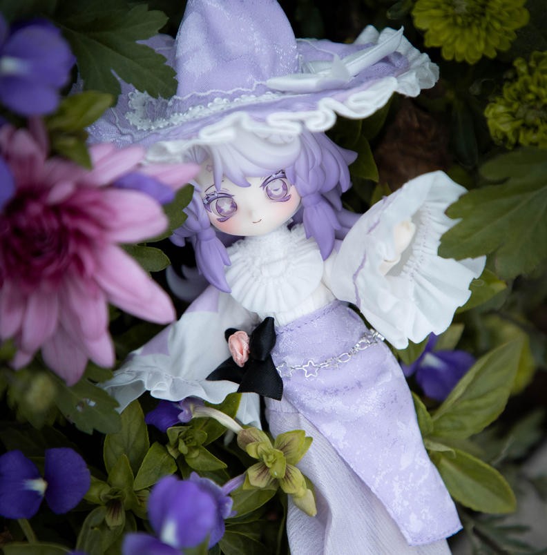 Wowloi Kikura Solar Terms Violets Shade 17.8cm/7In Bjd Dressable Action Figure