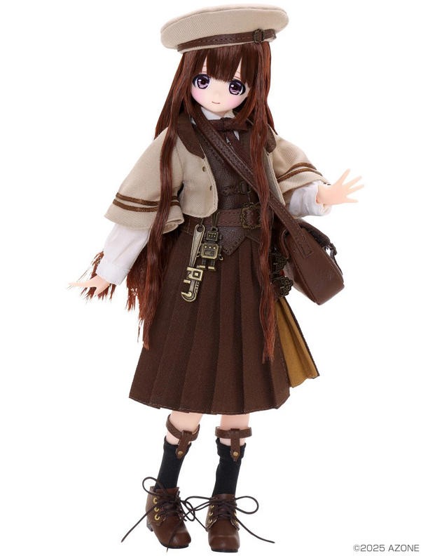 Azone Alvastaria Torte Dreaming Atelier Brown Silver Hair Uniform 8.4In 1/6 Bjd